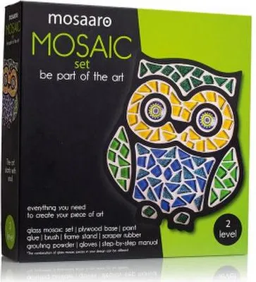 Produktbild von Kreatives Set Mosaik Eule Bunte Dekoration Kleiner Künstler Roter Käfer