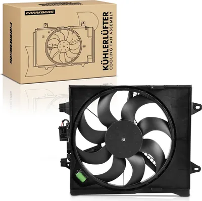 Immagine prodotto di Frankberg 1x radiatore motore monoventola con telaio ventola radiatore Fiat Panda 312 319 Panda Van anno dal 2012 1.2L