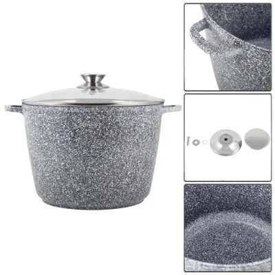 Produktbild von Granit-Topf Mit Deckel, 10 L, Induktionsgeeignet