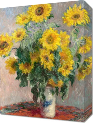 Zdjęcie produktu dla Obraz 30x40cm Bouquet of Sunflowers, Monet Vintage do Salonu