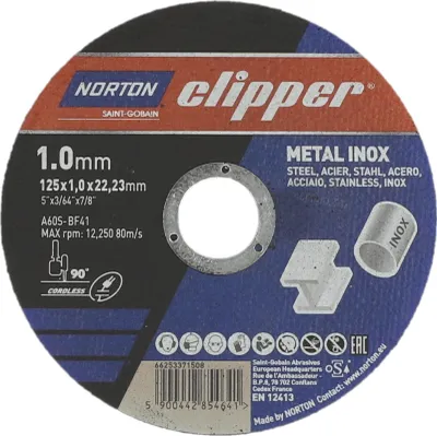 Immagine prodotto di Disco da taglio Metal-Inox A60S-125x1.0x22.23mm