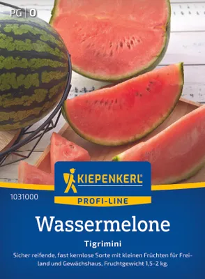 Produktbild von Kiepenkerl Wassermelonensamen Tigrimini F1 Citrillus lanatus 6 Pflanzen