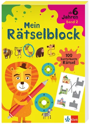 Produktbild von Klett Mein Rätselblock ab 6 Jahren Band 2