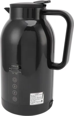 Image de Gobelet chauffant pour voiture, portable, acier inoxydable, bouilloire électrique pour thé, café, noir, 1300 ml