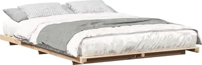Produktbild von vidaXL Bettrahmen Braun 150 x 200 cm Massives Kiefernholz