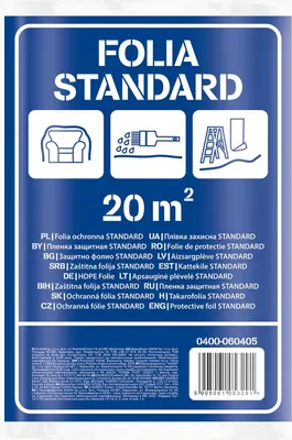 Produktbild von HDPE Schutzfolie 4x5m Transparent Dehnungsbeständig