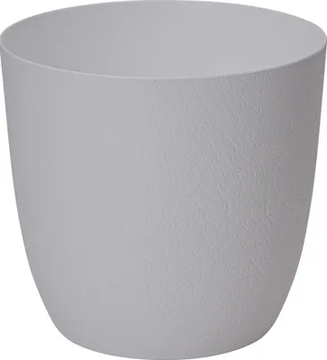 Immagine prodotto di Vaso da fiori bianco in plastica riciclata, modello FORM, 19 cm