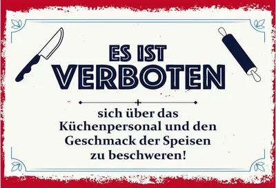Produktbild von vianmo Holzschild 20x30 cm Es ist verboten sich über das