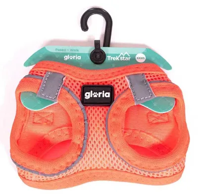 Zdjęcie produktu dla Szelki dla psa gloria trek star 29,4-32,6 cm 41,4-43 cm pomarańczowe s
