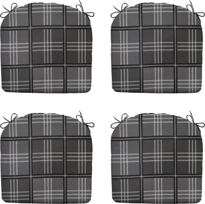 Produktbild von Madison - Sitzkissen Patchy grau - Ca. 46x48 cm - 4er-Set