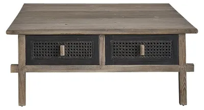 Produktbild von Couchtisch recyceltes Holz massiv 100 cm modern