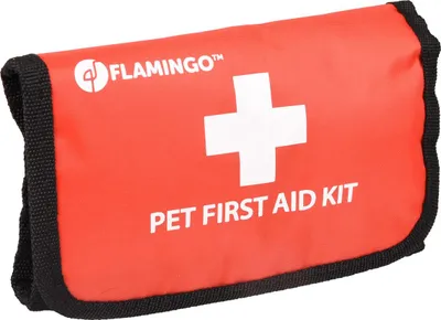 Produktbild von Flamingo Erste-Hilfe-Set Resku Haustiere Basic rot