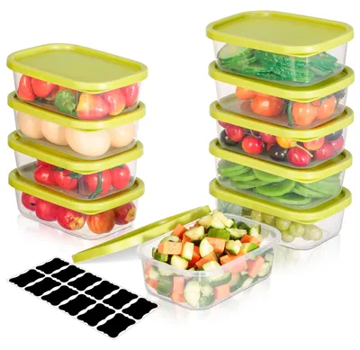 Vorratsbehälter 10er Set 520 ml BPA-frei stapelbar auslaufsicher