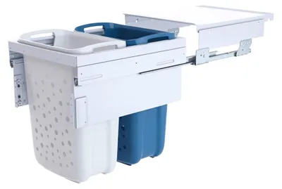 Produktbild von Hailo Laundry Carrier - 450mm - 33L/33L - Auszug 3270461 Wäschesammler