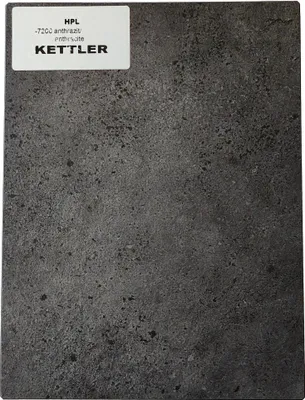 Immagine prodotto di HPL Tischplatte 160cm x 95cm x 1,3cm, antracite, C Profil
