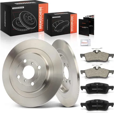 Produktbild von Frankberg 2x Bremsscheiben 4x Bremsbeläge Hinterachse für Daihatsu Charade VIII Toyota Yaris
