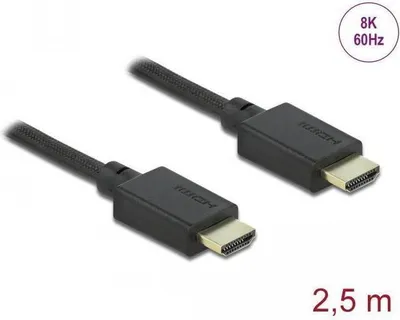 Image de DELOCK Highspeed HDMI Kabel 48 Gbps 8k 60Hz 2,5m
