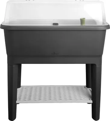 Image de Potager à pied Noa - Noir - 79 x L 39 x 94 cm - Culture et récolte - 100 % recyclé