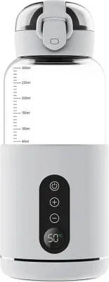 Obrázok produktu pre Elektrický prenosný ohrievač fliaš – USB nabíjací – objem 300 ml – vhodný na cestovanie a kempovanie – ohrievač mlieka pre bábätká – ohrievač čaju