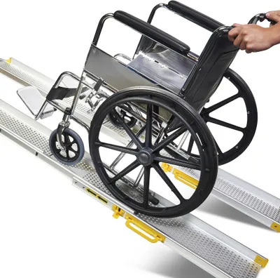 Produktbild von Zweifach ausschiebbare Auffahrrampen im 2er Set - 240 cm