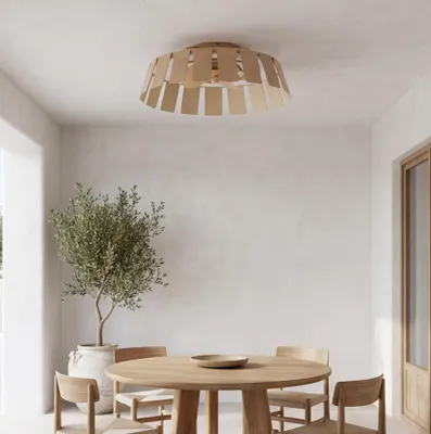 Produktbild von LEDS C4 Flip Deckenventilator - 30,2 W, Warmweiß, 4370 lm, IP44, Braun