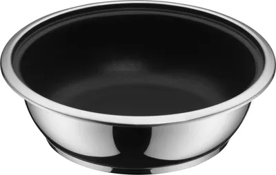 Produktbild von WMF 89.0054.0095, Rund, Allzweckpfanne, Schwarz, Edelstahl, 250 °C, Edelstahl, 1,98 l