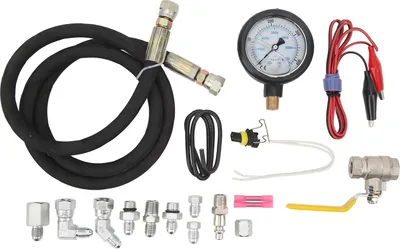 Image de pour outil de test Hpop Système d'huile haute pression Kit de raccords pneumatiques IPR Testeur de fuites avec manomètre de rechange Ford 6,0 L 7,3 L