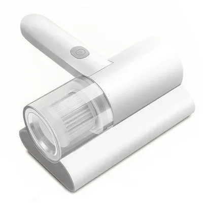 Produktbild von Kabelloser Handstaubsauger gegen Milben, 7,4 V Akku,mit Klopf-Rotationsbürste und Fugendüse, für Bett und Sofa,leiser Mini-Handstaubsauger für Zuhause