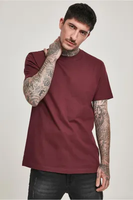 Image de Urban Classics TB2684 | T-shirt basique pour homme - Couleur : rouge vin - Taille : XL