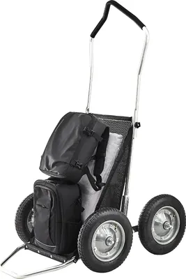 Produktbild von SucceBuy Transportkarre Wildkarren 227 kg, robuster Transportwagen, geländetauglicher, klappbarer Wildtransportwagen mit stoßdämpfenden Reifen, Wagen für Jagd, Angeln und Wandern