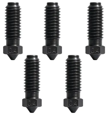 0,4 mm gehärtete Stahldüsen, 5er-Set für Kobra S1/3