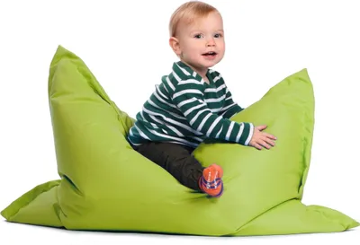 Produktbild von sunnypillow S Sitzsack Outdoor & Indoor | 100 x 70 cm mit 60L | Styropor Füllung Sessel für Kinder & Erwachsene Sitzkissen Sofa Beanbag viele Farben und Größen zur Auswahl Grün