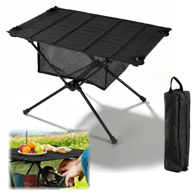 Imagen del producto de Omgoods: Mesa plegable para camping, ideal para uso en exteriores