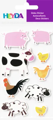 Image de 6XHeyda 203780609 StickerMix animaux de la ferme