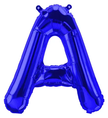 Produktbild von Folienballon Buchstabe A, blau, ca. 40 cm, für Luftbefüllung