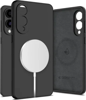 Obrázok produktu pre Mobiili tagakaas Tech-Protect Galaxy S25 Edge Liquid, silikoon, Magsafe, must