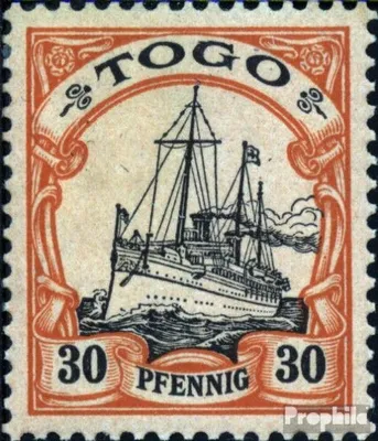 Produktbild von Briefmarken Togo (Dt. Kolonie) 1900 Mi 12 mit Falz Schiff Kaiseryacht Hohenzollern