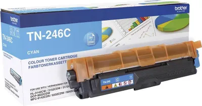 Immagine prodotto di Cartuccia toner originale Brother TN246C, formato jumbo, colore ciano (compatibile con Brother HL-3142CW, ecc.)