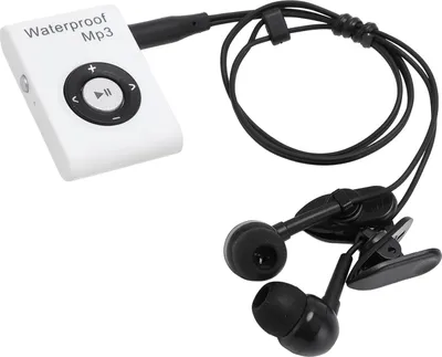 Obrázok produktu pre Plavecký MP3 prehrávač 8 GB pamäť Multifunkčný prenosný podvodný hudobný prehrávač so slúchadlami na potápanie, surfovanie, beh, lyžovanie, kajakovanie Biela farba