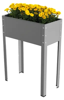 Produktbild von BioGreen Hochbeet "Freising L" aus verzinktem Metall B 60 x T 30 x H 80 cm