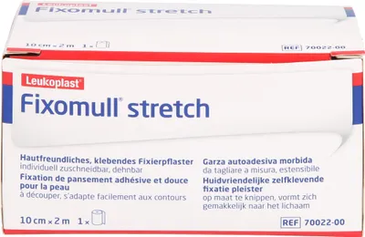 Produktbild von Fixomull stretch 10 cm x 2 m Klebevlies zur vollflächigen Verbandfixierung, 1 St. Pflaster