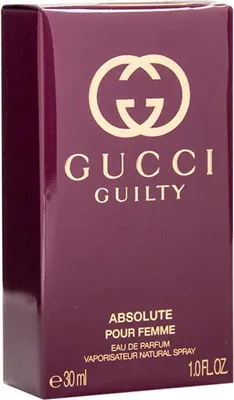Obrázok produktu pre Gucci Guilty Absolute Pour Femme, Ženy, 30 ml, Nádoba na jedno použitie, Sprej, ALCOHOL DENAT. AQUA (WATER), PARFUM (FRAGRANCE,) ETHYLHEXYL METHOXYCINNAMATE, DIETHYLAMINO,...