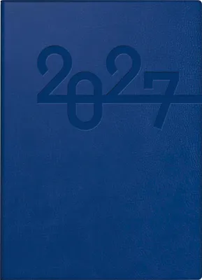 Produktbild von rido Taschenkalender Mod. Technik III 2027 | A6, Kunstleder, blau