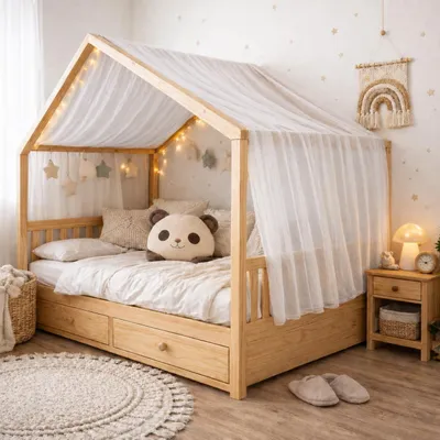 Produktbild von Bettwäsche-Set für Jungen und Mädchen (135 x 420 cm, Weiß)