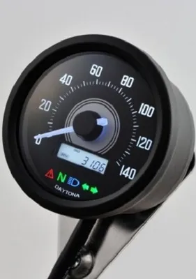 Zdjęcie produktu dla Tachometr DAYTONA 140 km/h/mph z wyświetlaczami kontrolnymi