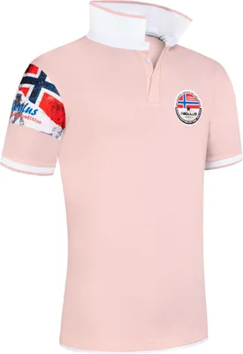 Zdjęcie produktu dla Nebulus koszulka polo PARAS mężczyźni, koszulka, bluza, polo, P5490 - mężczyźni, różowo-biały, M
