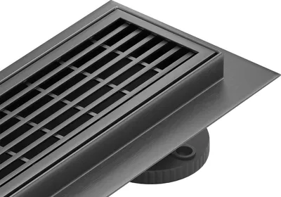 Zdjęcie produktu dla Mexen Flat 360° M33 odpływ liniowy obrotowy 50 cm, gun gray szczotkowany - 1E33050-40