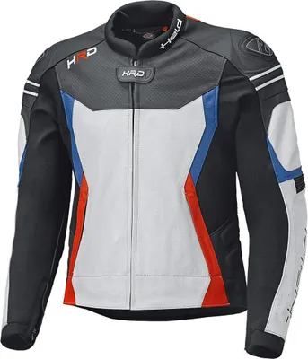 Produktbild von Held Street 3.0 Motorrad Lederjacke, weiß/blau/rot, 48