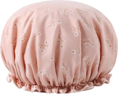 Produktbild von CHPN - Duschhaube - Blumen-Duschhaube - Hellrosa - Duschhaube - Praktische Duschhaube - Duschhaube - Duschhaube - Duschhaube - Duschhaube - Duschhaube - Blumen