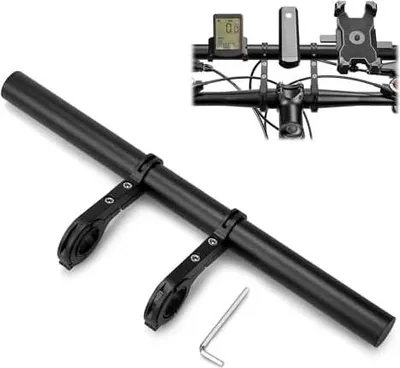 Produktbild von Fahrradlenker Erweiterung 30cm Fahrradlenker Verlängerung Aluminium Fahrrad Extender Halterung Fahrrad Lenker Erweiterung für Lenker mit 18-34mm für Taschenlampe Smartphones GPS-Geräte
